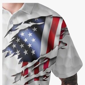 Patriotic Men's Golf Shirt